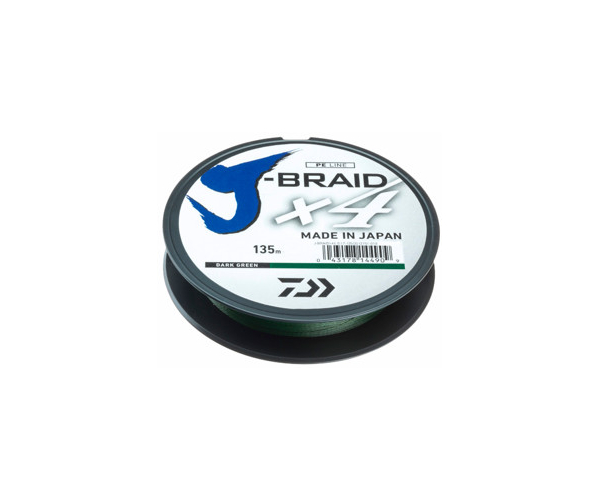 

Шнур Daiwa J-Braid X4E 135m Dark Green 0.13mm 13lb/5.9kg (арт.123421352416)