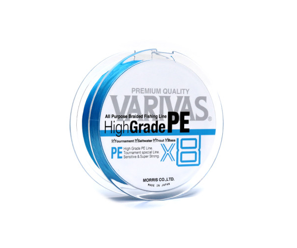 

Шнур Varivas HIGH GRADE PE X8 OCEAN BLUE 150m #0,6 (арт.1919713888)