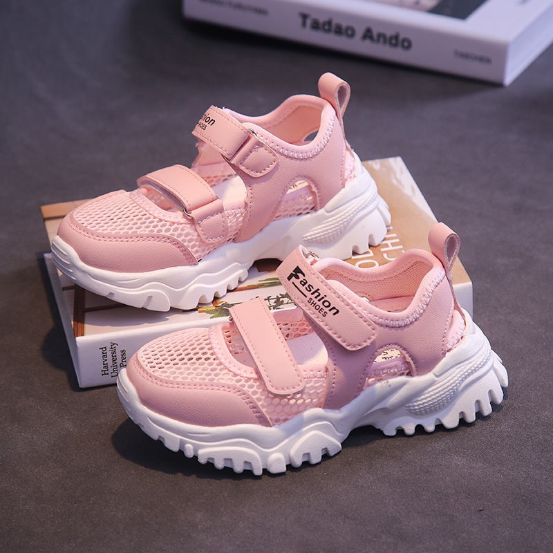 

Сандалии детские сетчатые с толстой подошвой 29 18,2см Розовый (16860)