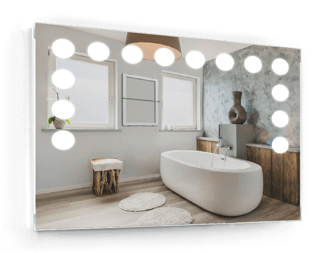 

Зеркало c LED подсветкой Smart Mirror сенсорное Carrara SK 60х60 см Прямоугольное