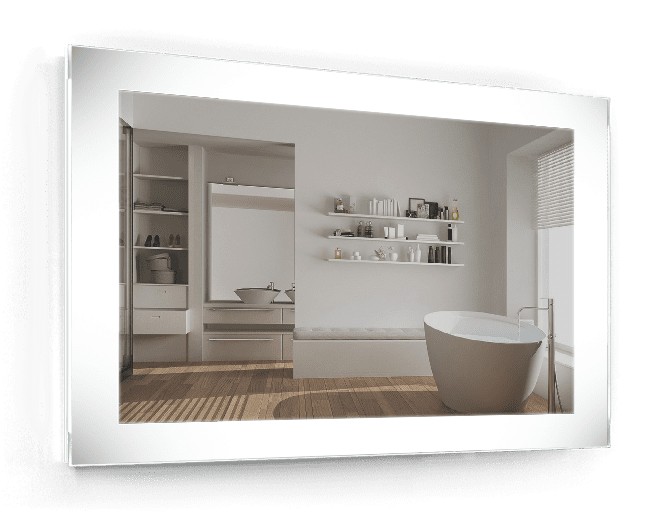 

Зеркало c LED подсветкой Smart Mirror сенсорное Lucca SK 80х60 см Прямоугольное