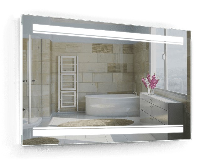 

Зеркало c LED подсветкой Smart Mirror сенсорное Lecce SK 100х80 см Прямоугольное