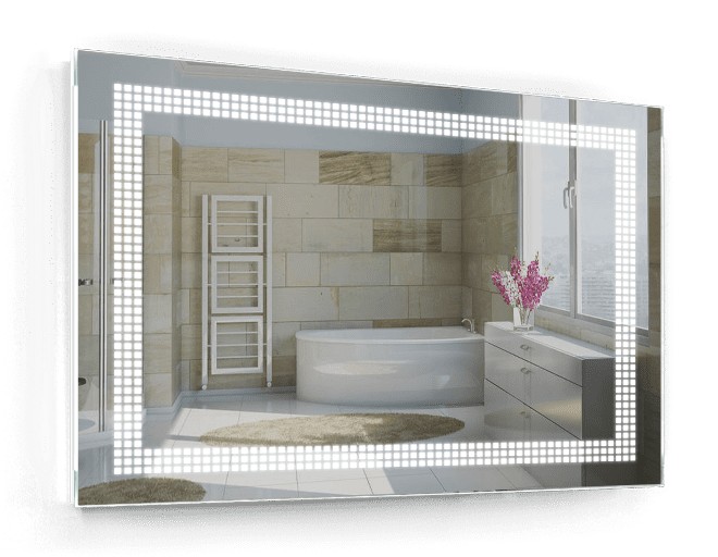 

Зеркало c LED подсветкой Smart Mirror сенсорное Pavia SK 140х100 см Прямоугольное