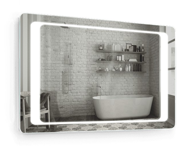 

Зеркало c LED подсветкой Smart Mirror сенсорное Mosset SK 80х60 см Прямоугольное