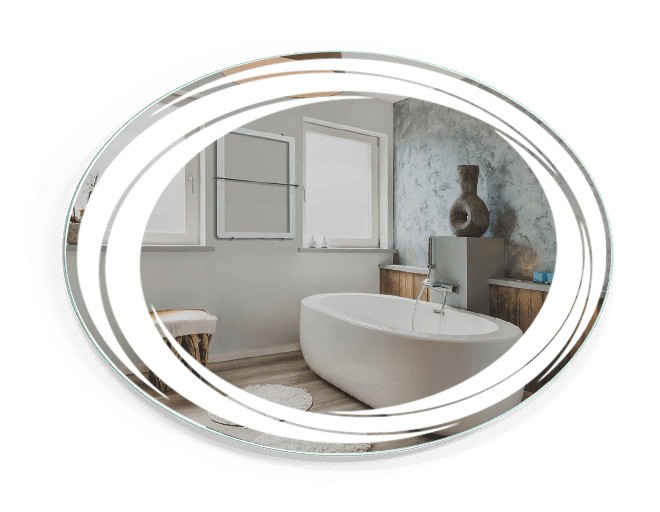 

Зеркало c LED подсветкой Smart Mirror сенсорное Molfetta SK 120х70 см Овальное