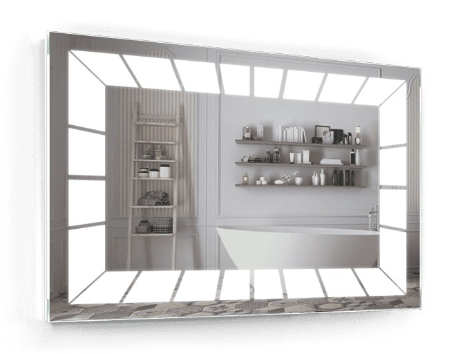 

Зеркало c LED подсветкой Smart Mirror сенсорное Matera SK 140х90 см Прямоугольное