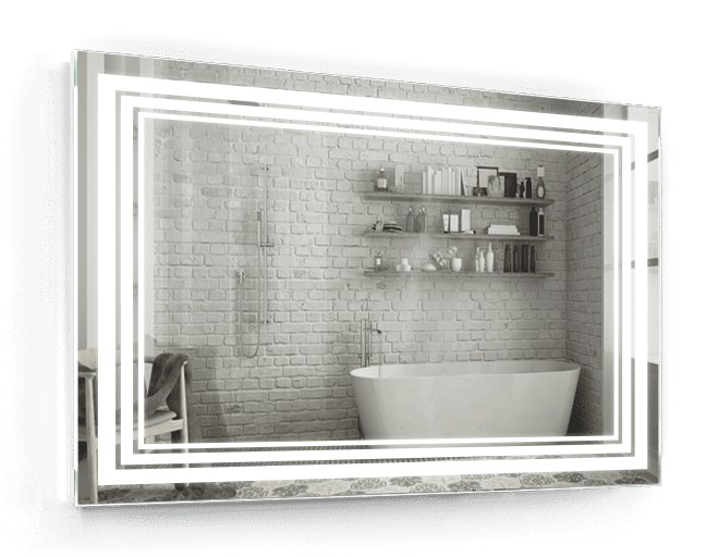 

Зеркало c LED подсветкой Smart Mirror сенсорное Roma SK 80х80 см Прямоугольное