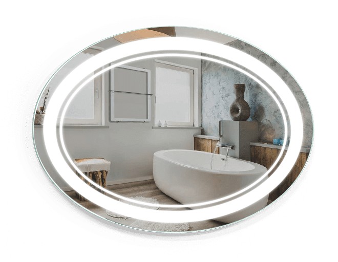 

Зеркало c LED подсветкой Smart Mirror сенсорное Tivoli SK 70х40 см Овальное