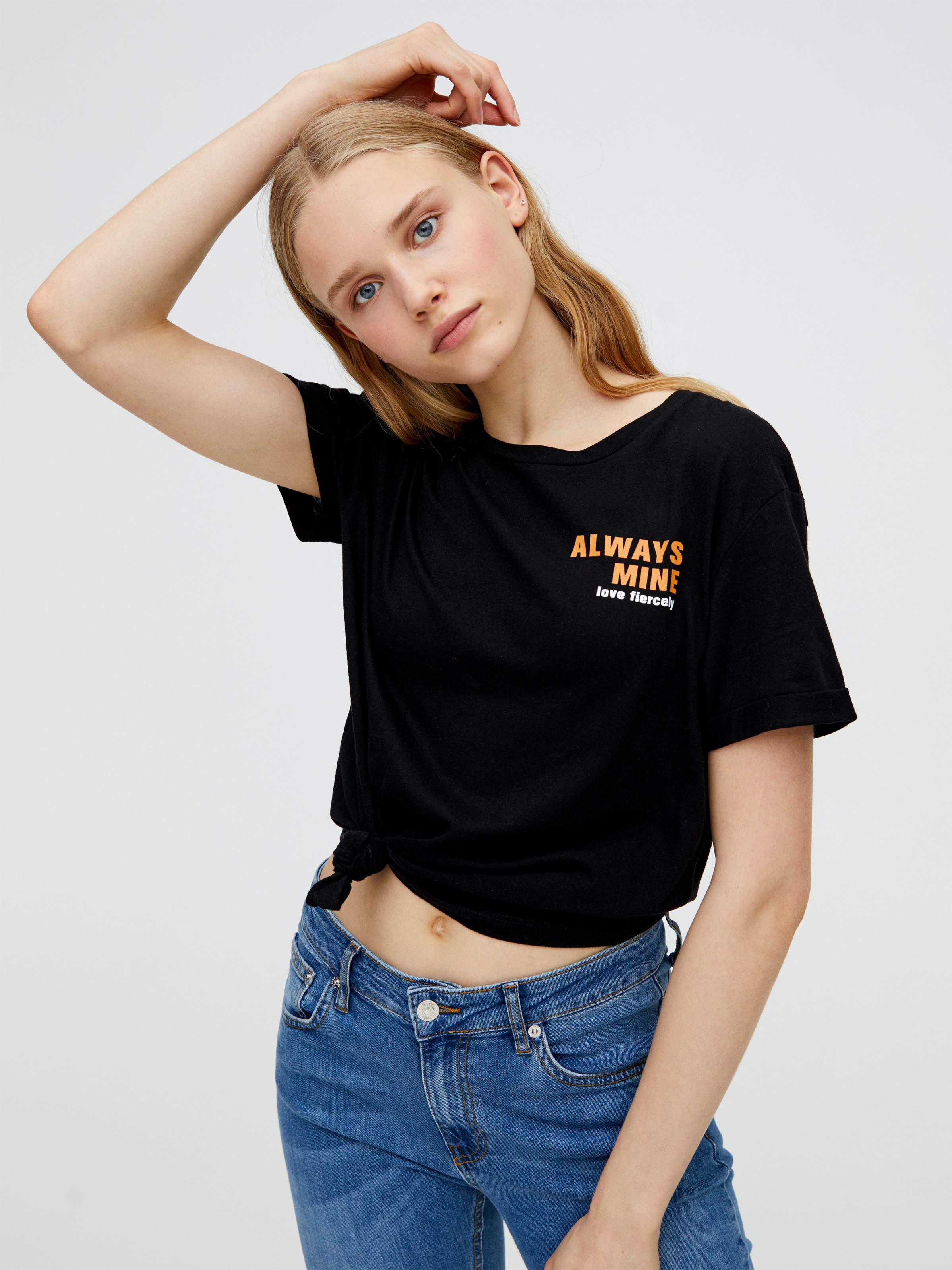

Футболка Pull & Bear 5246/367/800  Черная, Футболка Pull & Bear 5246/367/800 M Черная