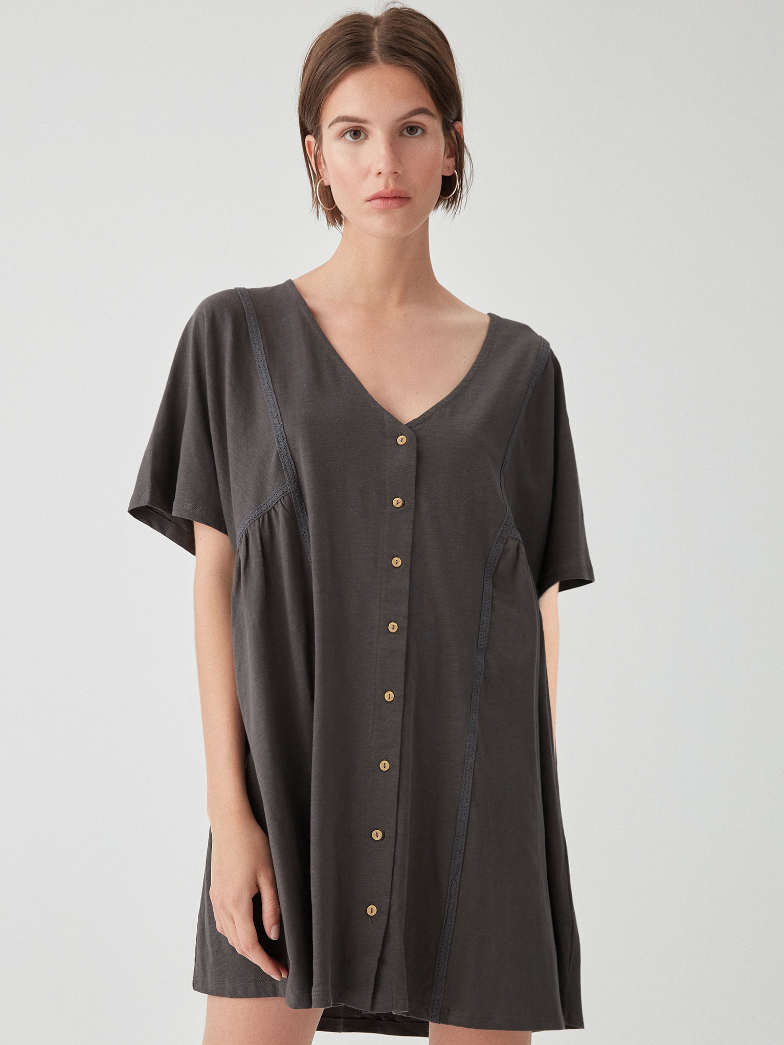 

Платье Pull & Bear 5391/389/807  Серое, Платье Pull & Bear 5391/389/807 L Серое