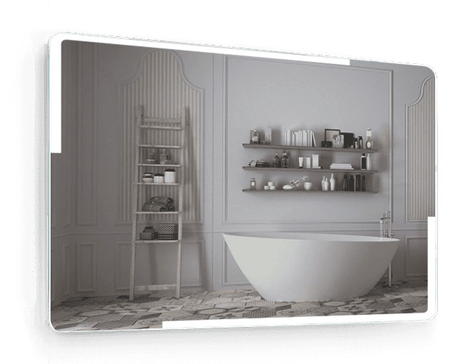 

Зеркало c LED подсветкой Smart Mirror сенсорное Monaco SK 90х80 см Прямоугольное