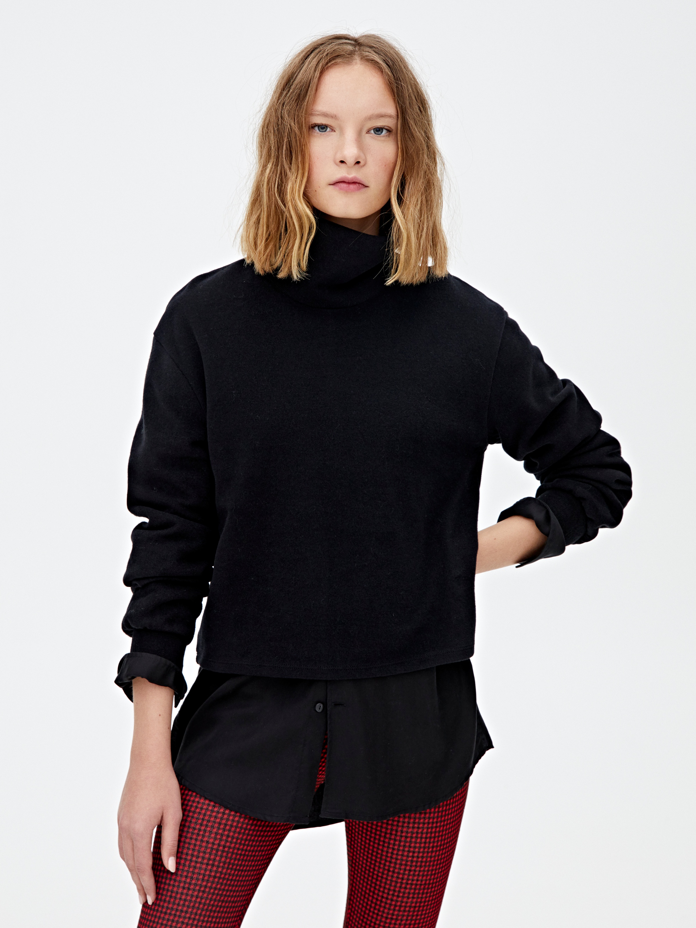 

Свитер Pull & Bear 5596/315/800  Черный, Свитер Pull & Bear 5596/315/800 S Черный