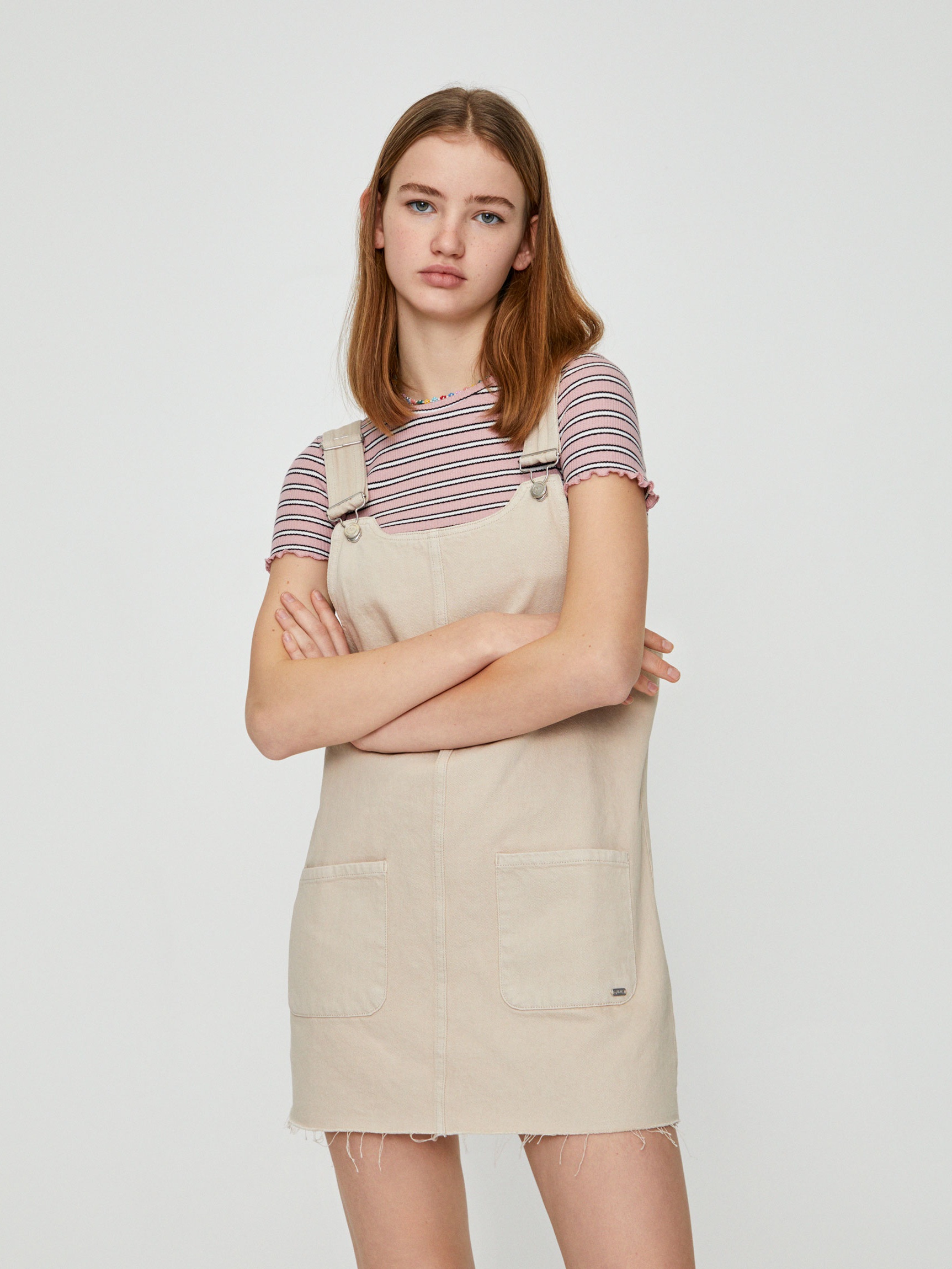 

Сарафан Pull & Bear 5639/305/710 М Бежевый с джинсовым