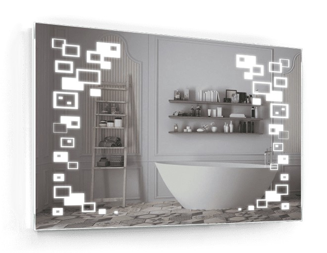 

Зеркало c LED подсветкой Smart Mirror сенсорное Imola SK 80х60 см Прямоугольное