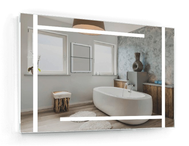 

Зеркало c LED подсветкой Smart Mirror сенсорное Bergamo SK 100х60 см Прямоугольное