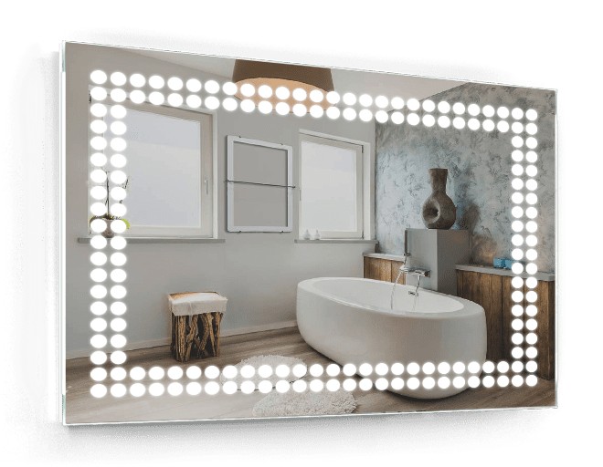 

Зеркало c LED подсветкой Smart Mirror сенсорное Como SK 120х90 см Прямоугольное
