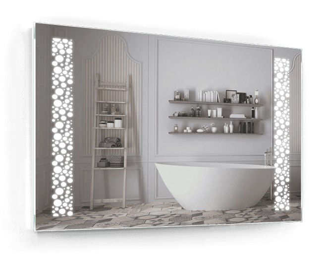 

Зеркало c LED подсветкой Smart Mirror сенсорное Afragola SK 140х90 см Прямоугольное