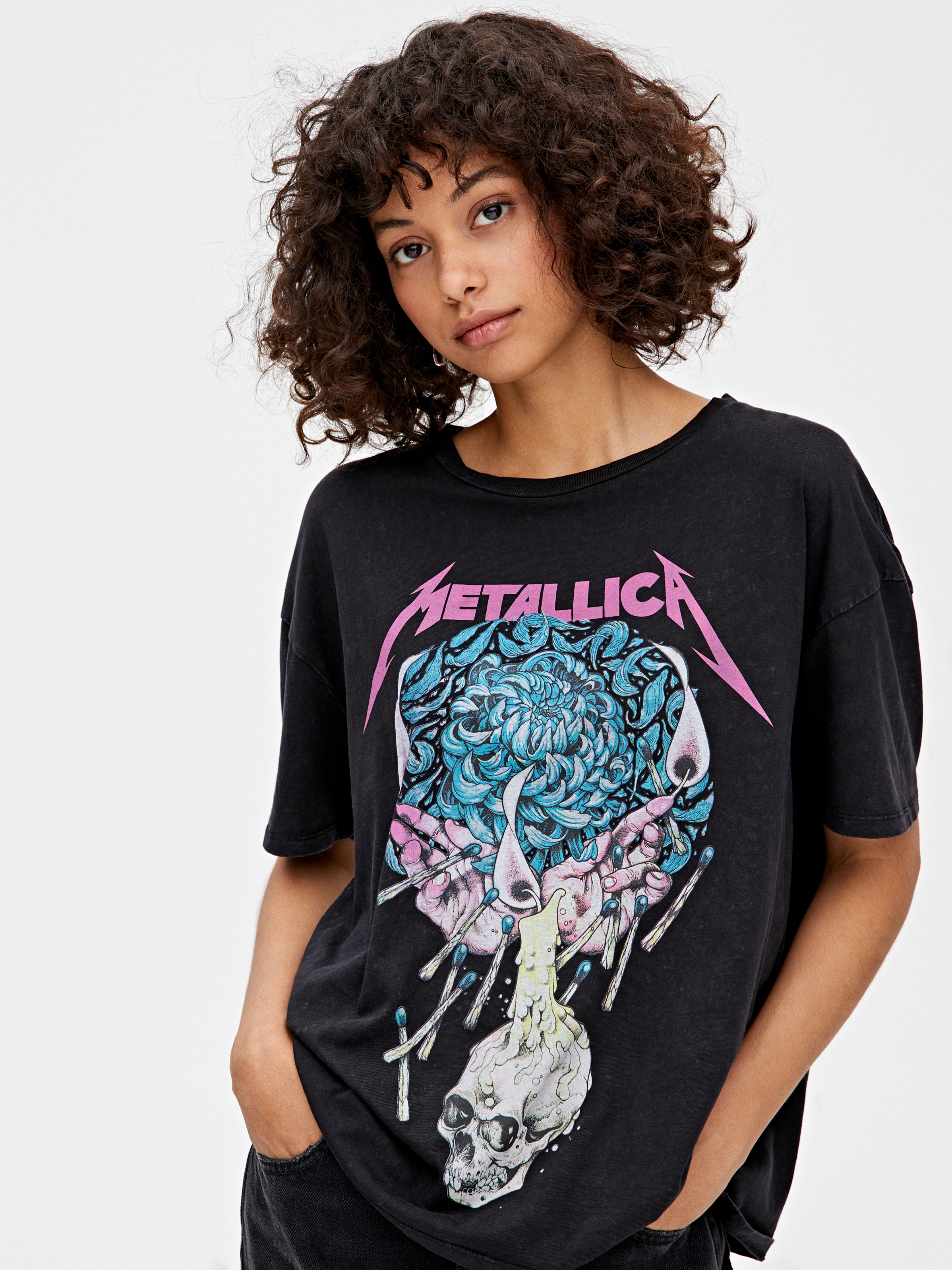 

Футболка Pull & Bear 9242/339/833 S Серая