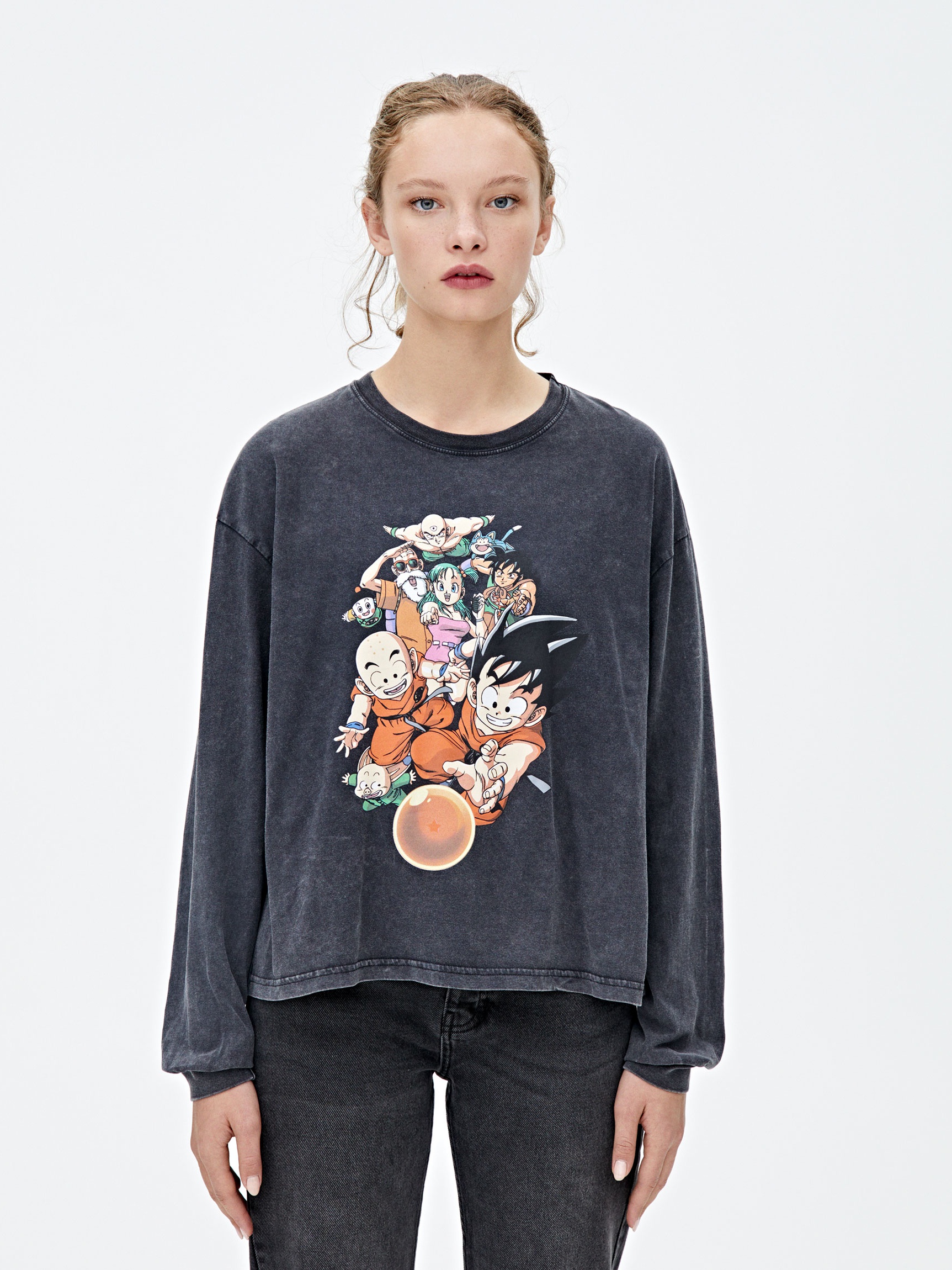 

Свитшот Pull & Bear 9246/312/807  Серый, Свитшот Pull & Bear 9246/312/807 M Серый