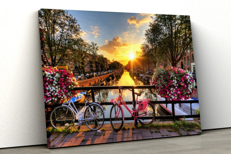 

Картина на холсте Канал в Амстердаме51x34 см (249)