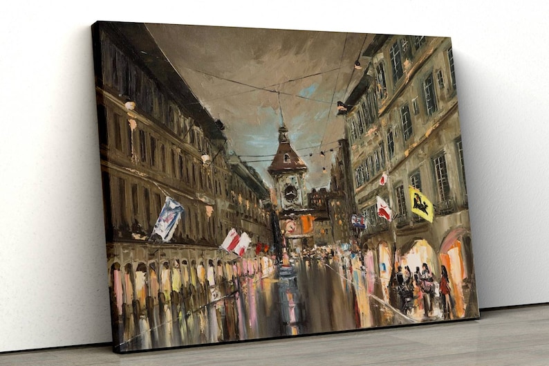 

Картина на холсте Улица Крамгассе в Берне Швейцария 81x54 см (257)