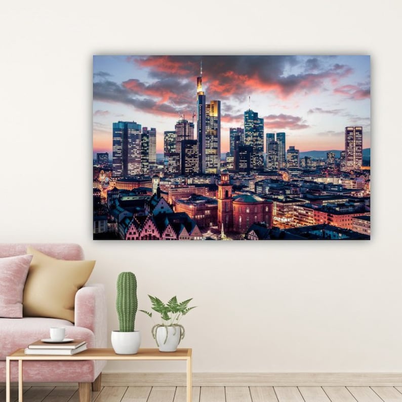 

Картина на холсте Вид на Франкфурт, Германия51x34 см (291)