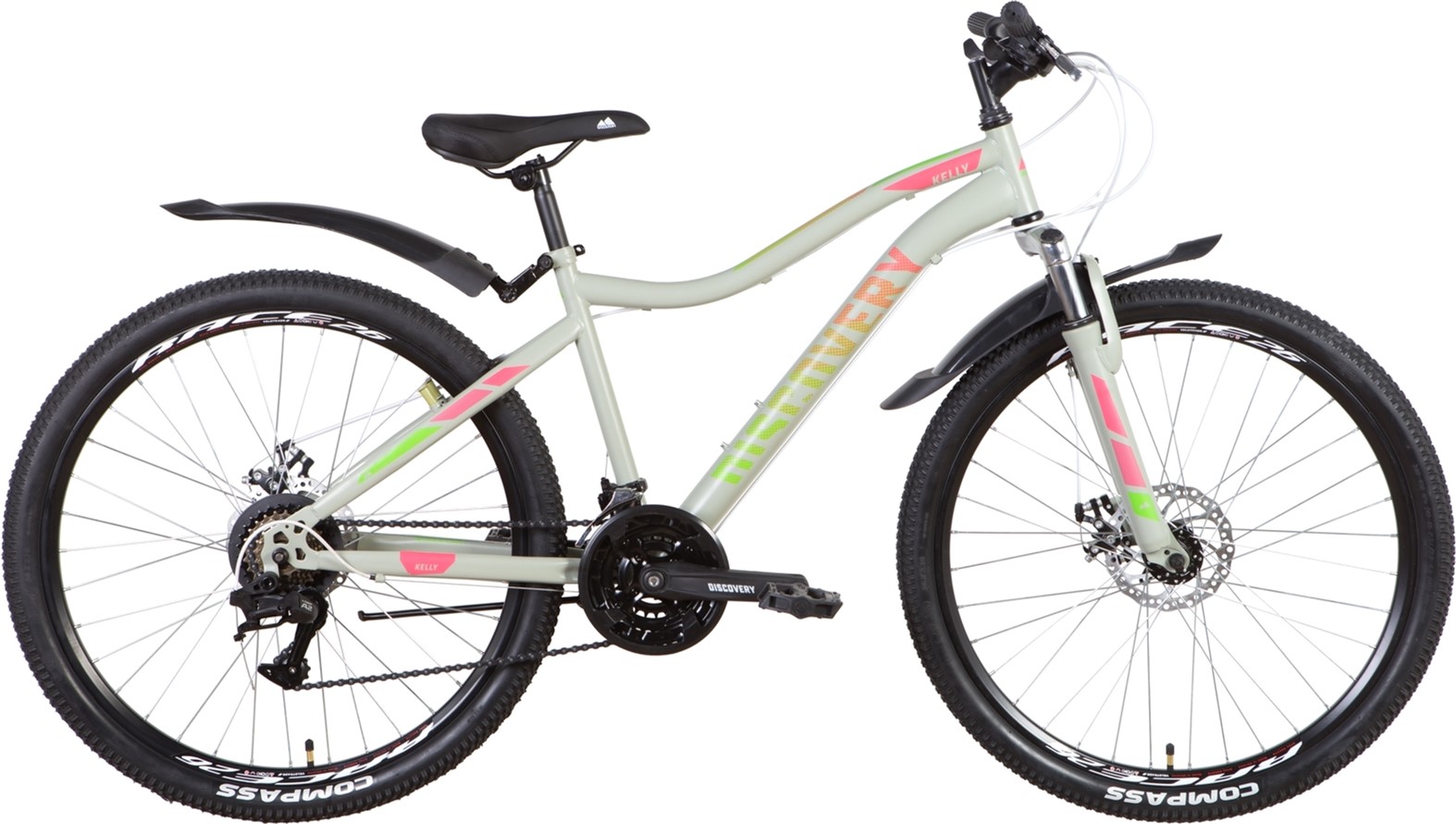 

Велосипед Discovery Kelly AM DD 26" 16" (м) 2022 Серо-розовый (OPS-DIS-26-452)