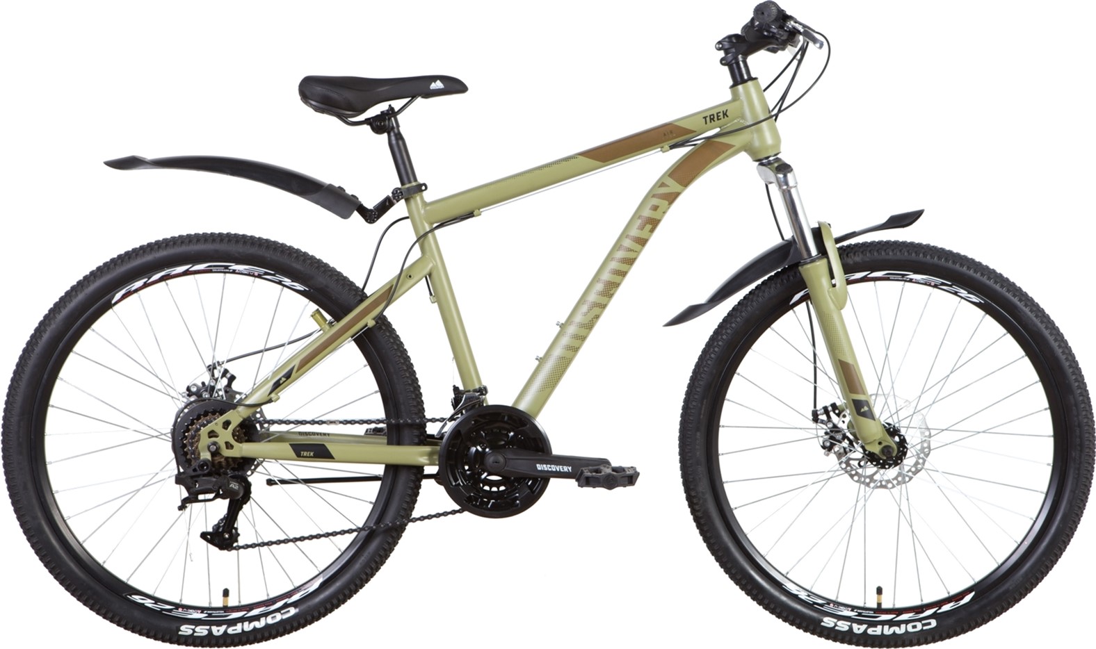 

Велосипед Discovery Trek AM DD 26" 15" (м) 2022 Хаки (OPS-DIS-26-480)