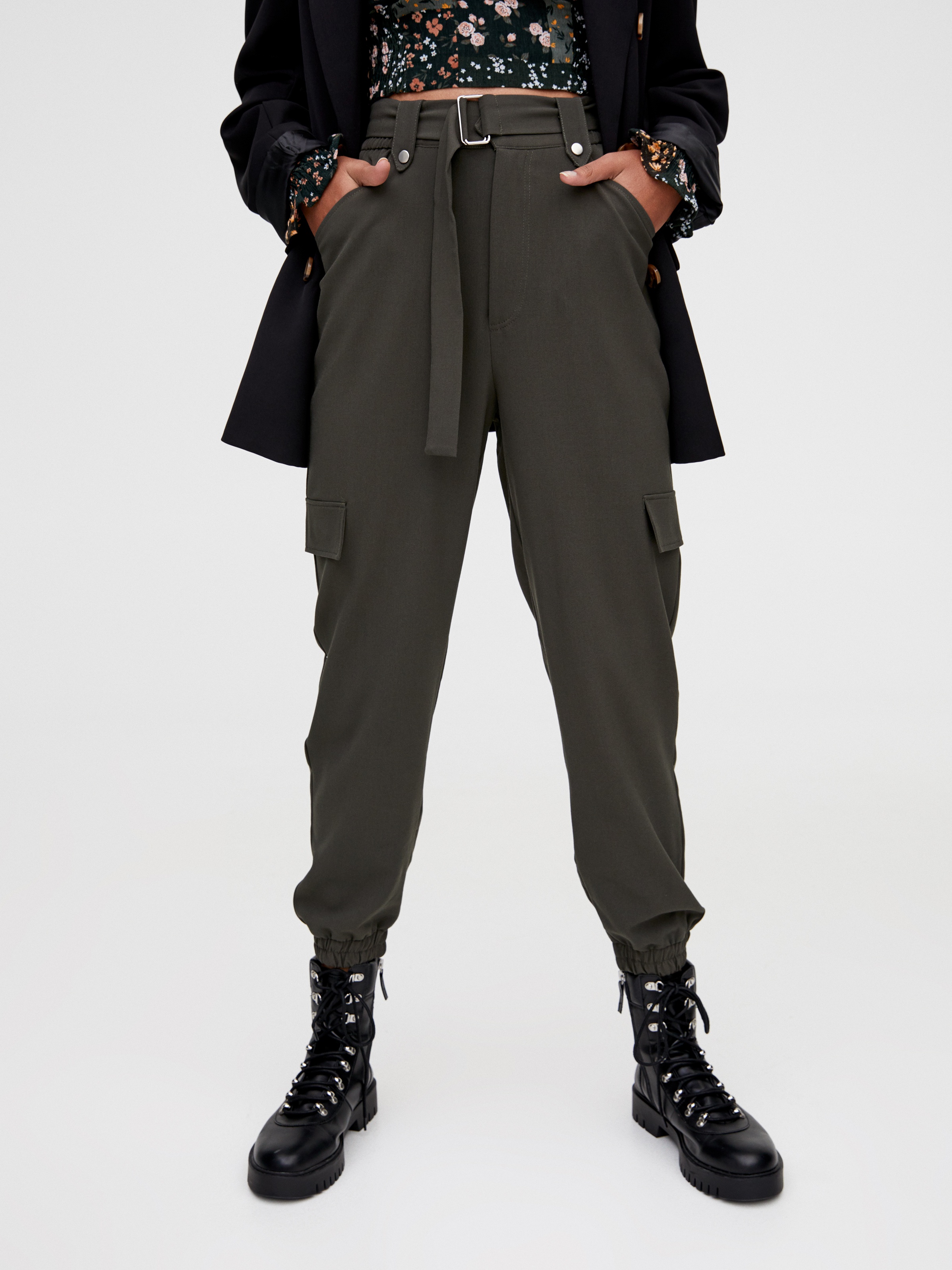

Брюки Pull & Bear 9671/349/505  Хаки, Брюки Pull & Bear 9671/349/505 XL Хаки