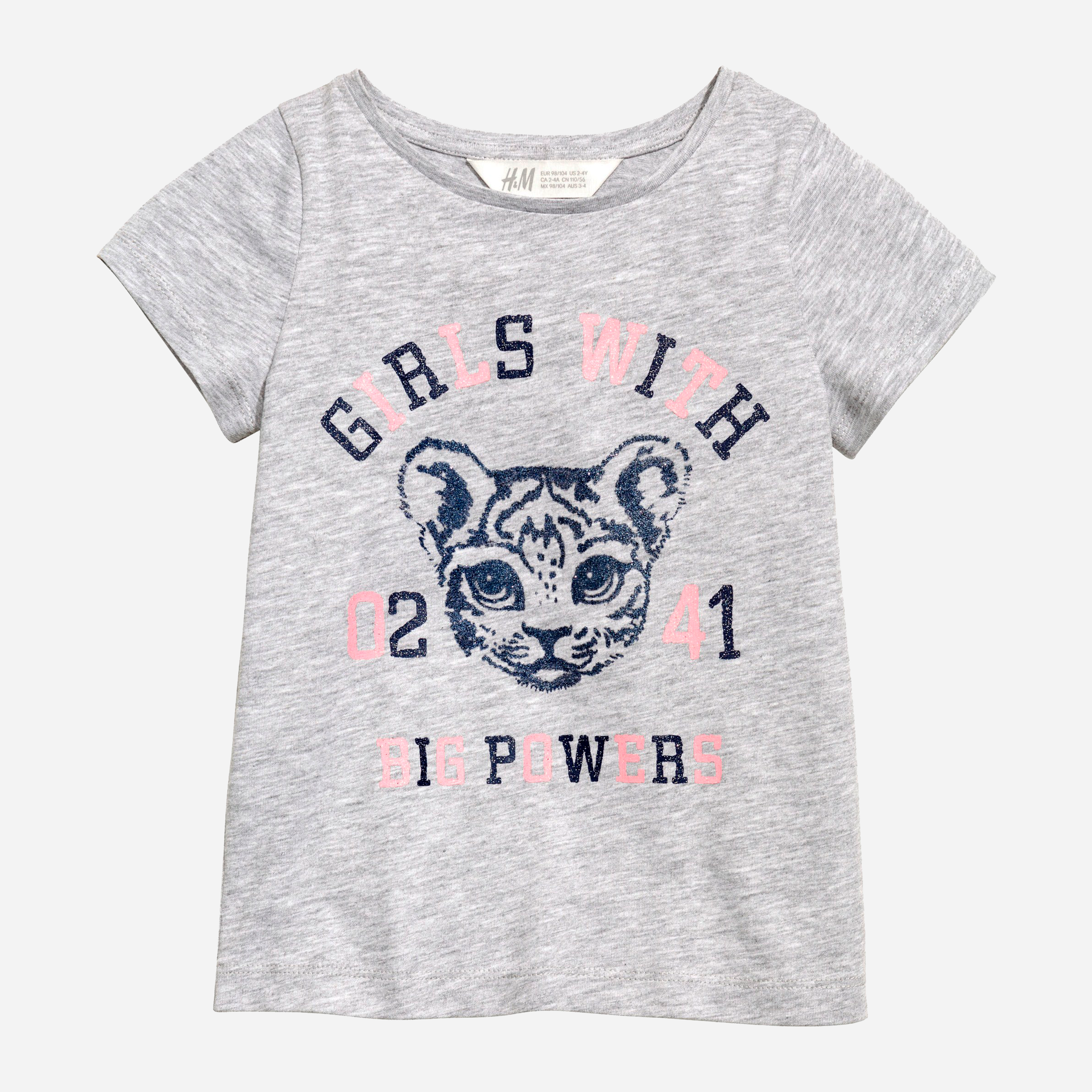 

Футболка H&M 5hm01120164 92 см Серая