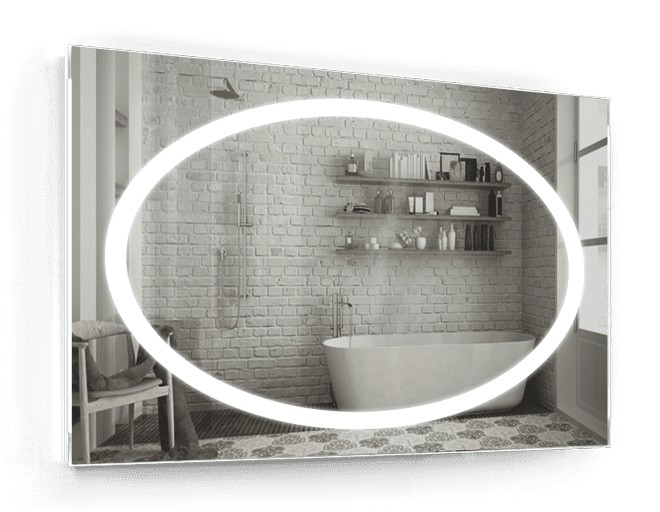 

Зеркало в ванную IP67 с подсветкой Smart Mirror сенсорное Carpi SK 110х70см влагостойкое