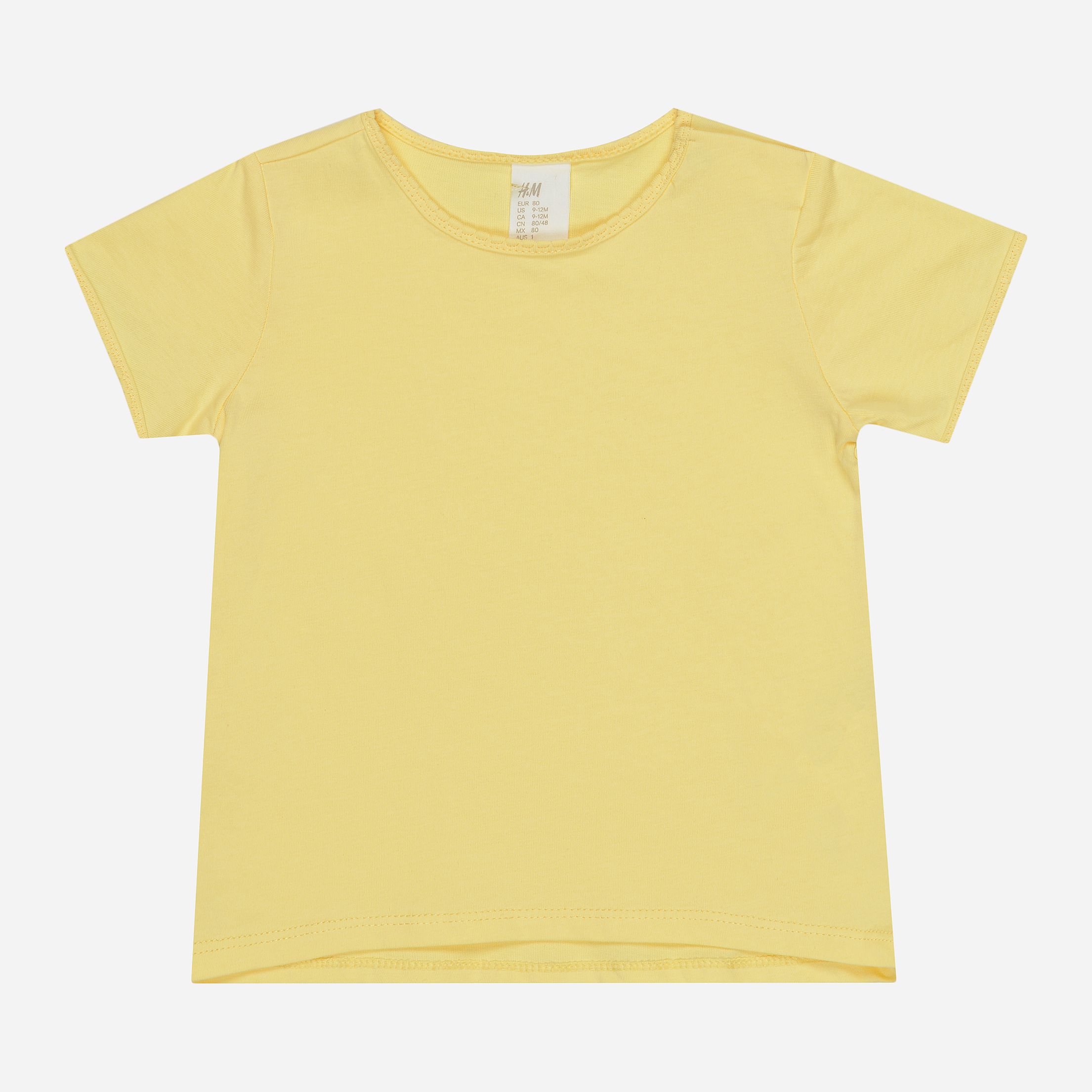 

Футболка H&M 2402-82576412 80 см Желтая