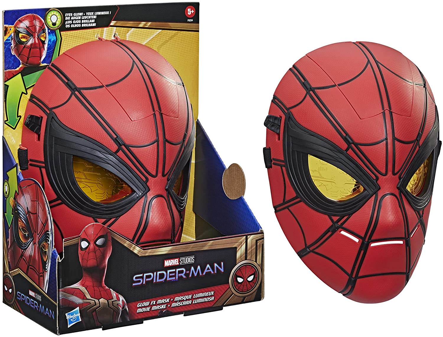 

Маска Человек Паук со световыми эффектами Marvel Spider-Man Hasbro F0234
