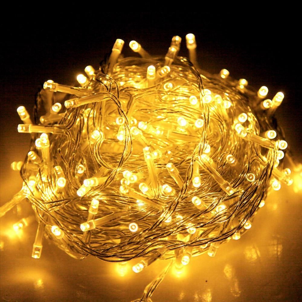 

Гирлянда нить на прозрачном проводе 500 LED ламп 32 метра Garland G-956 Желтый (atlan-14137)