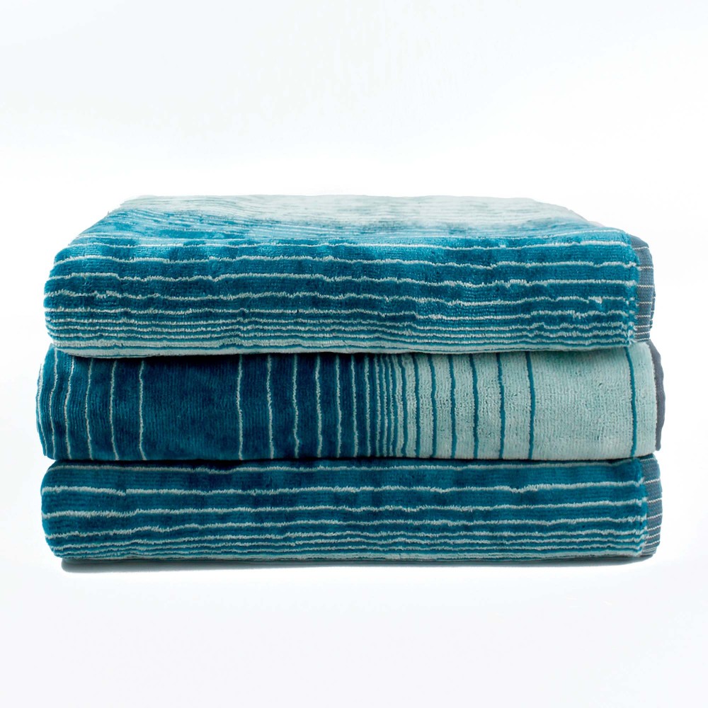 

Полотенце махровое Сapri, Bulgaria tex, мультицветное, жаккардовое, велюровое, с плюшевой отделкой, петрол, размер 70x140 cm