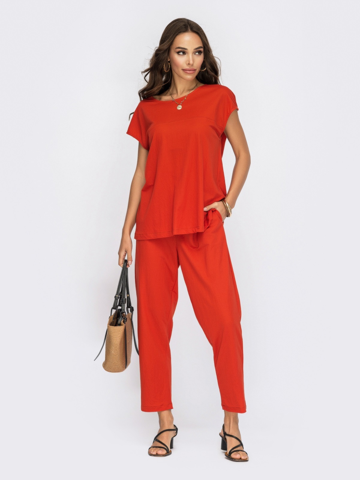 

Брючный костюм Maximoda ЕМО98287/1 - терракотовый, Брючный костюм Maximoda ЕМО98287/1 48-50 терракотовый