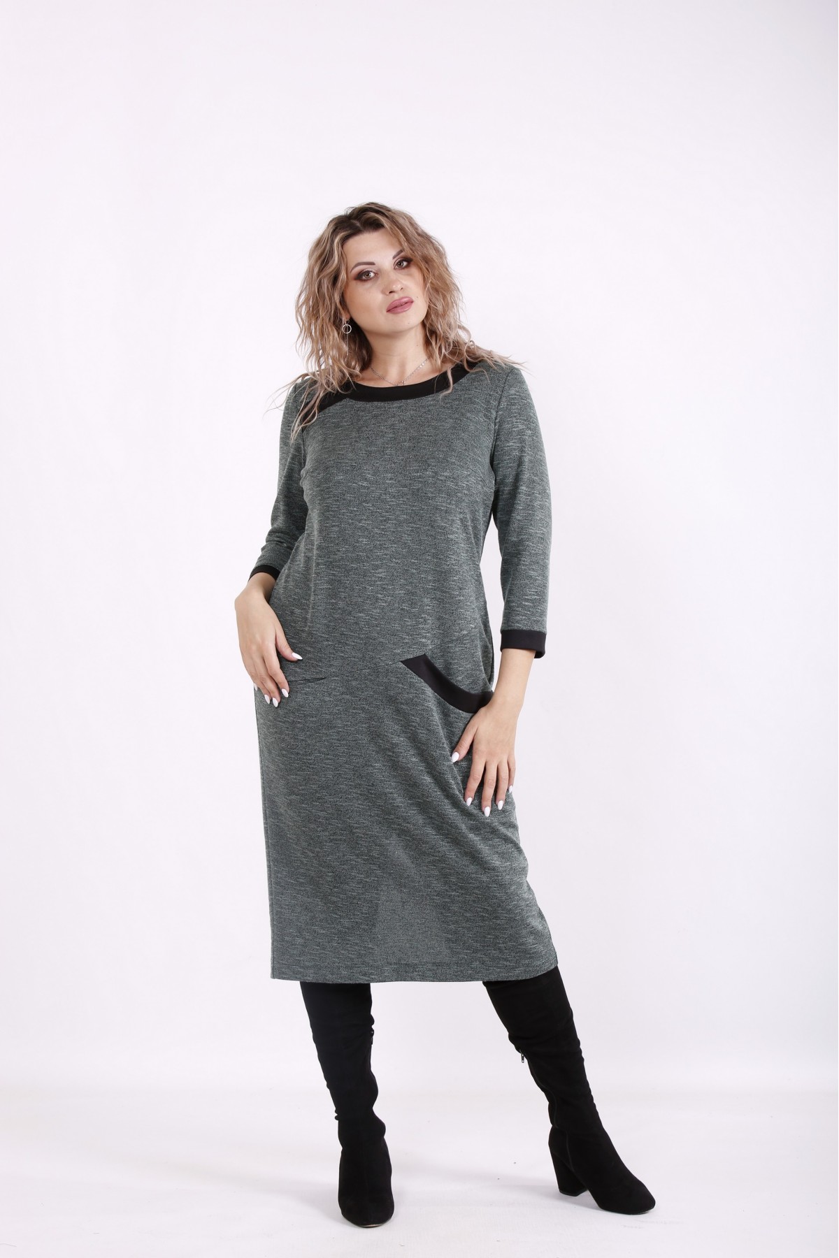 

Платье Maximoda ЕGS01586-3 - хаки, Платье Maximoda ЕGS01586-3 60-62 хаки