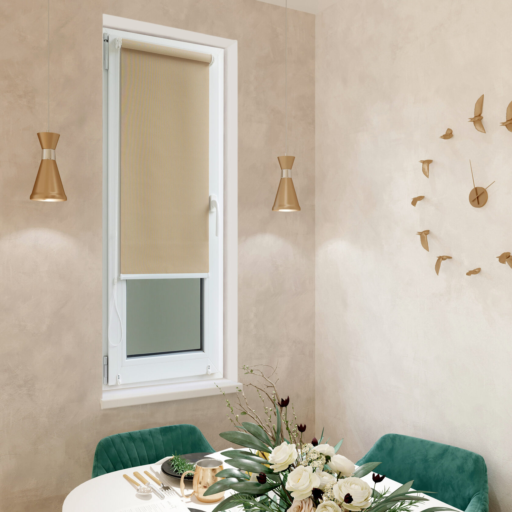 

Ролет тканевый Roll deLuxe Сиде горчица 145x170 см