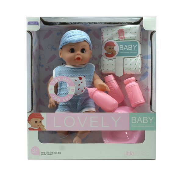 

Пупс функціональний з аксесуарами Lovely Baby (MY8862-14)