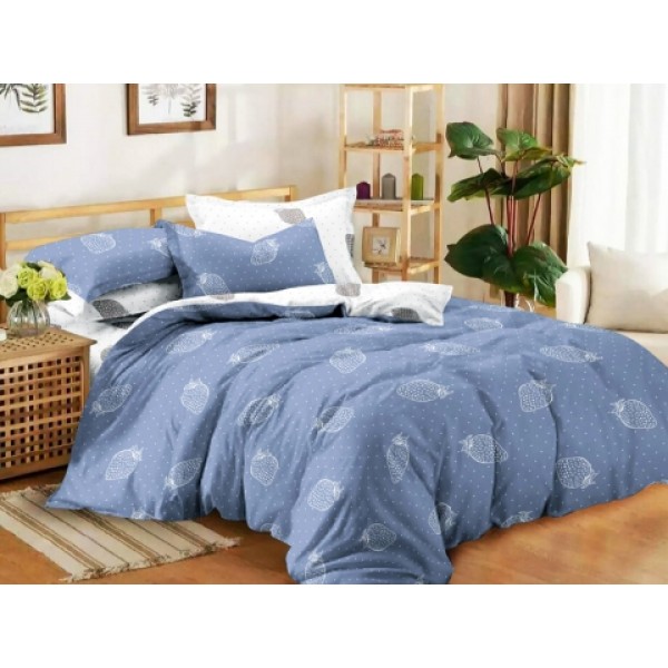 

Комплект Семейного постельного белья Moka Textile Бязь Клубничка 145*210