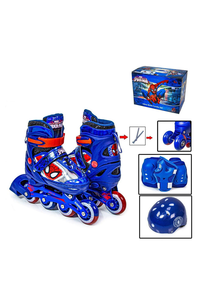 

Ролики з комплектом захисту DISNEY COMBO SPIDERMAN, L синій