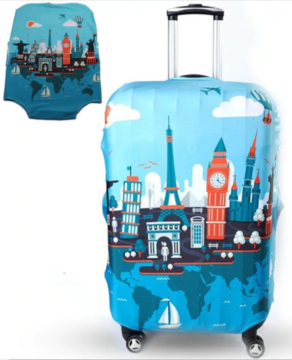 

Чехол для чемодана TRIPNUO 55x39x25 см S Лондон Разноцветный