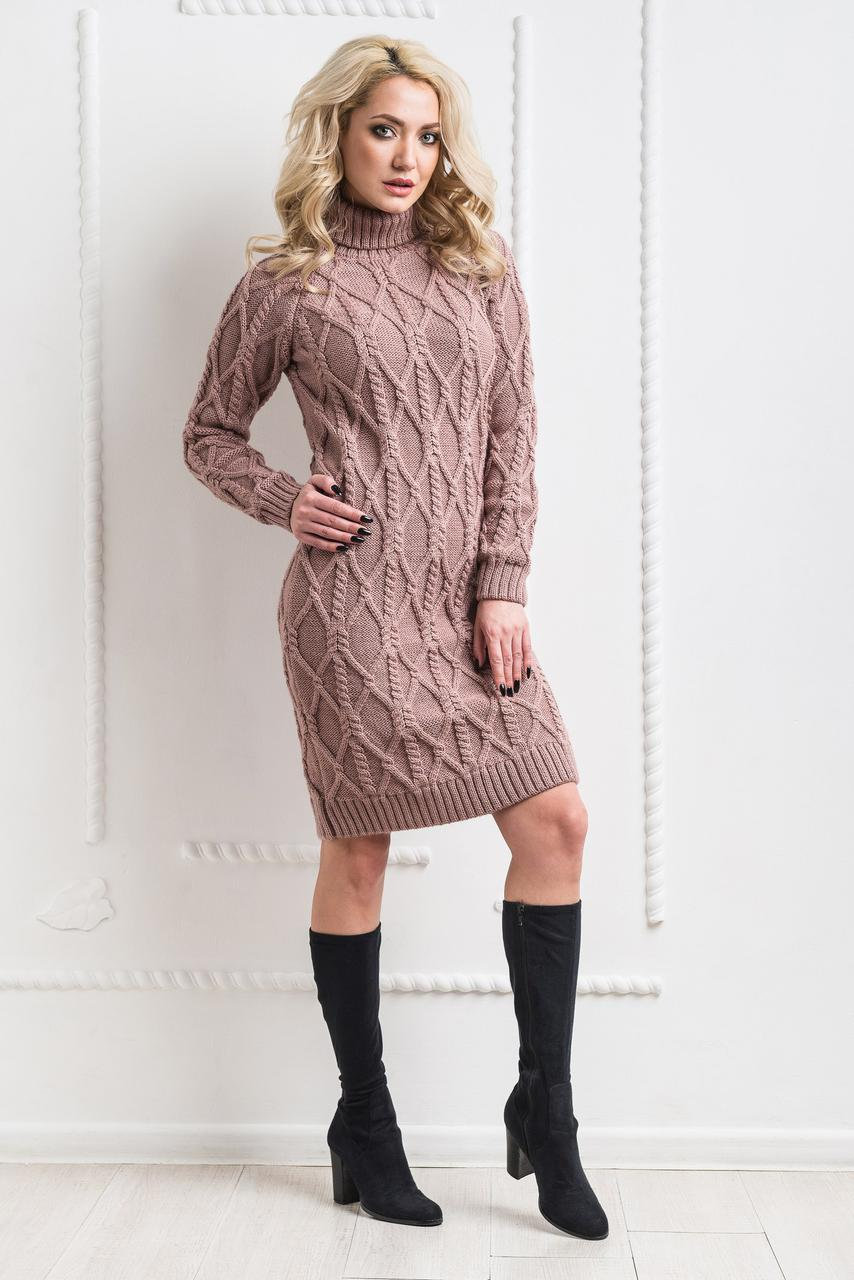 

Fashions • Платье вязаное Элегия Fashions 44-50 пудра
