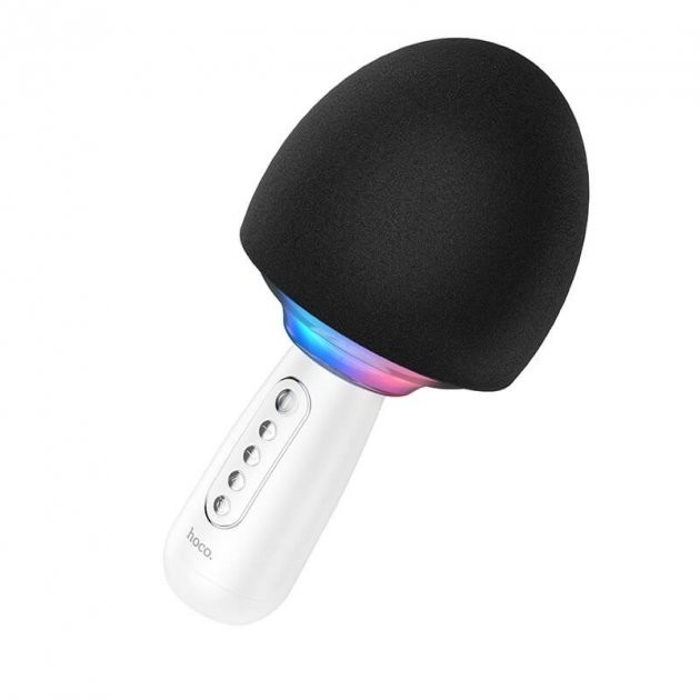 

Беспроводной микрофон Hoco Cute Sound |BT5.0, AUX/TF, DSP, 5W| white