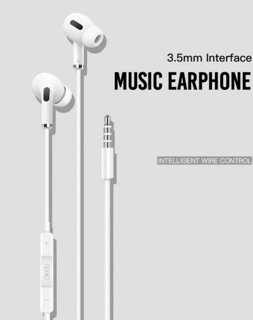 

Наушники XO Future Music с микрофоном 3.5mm white