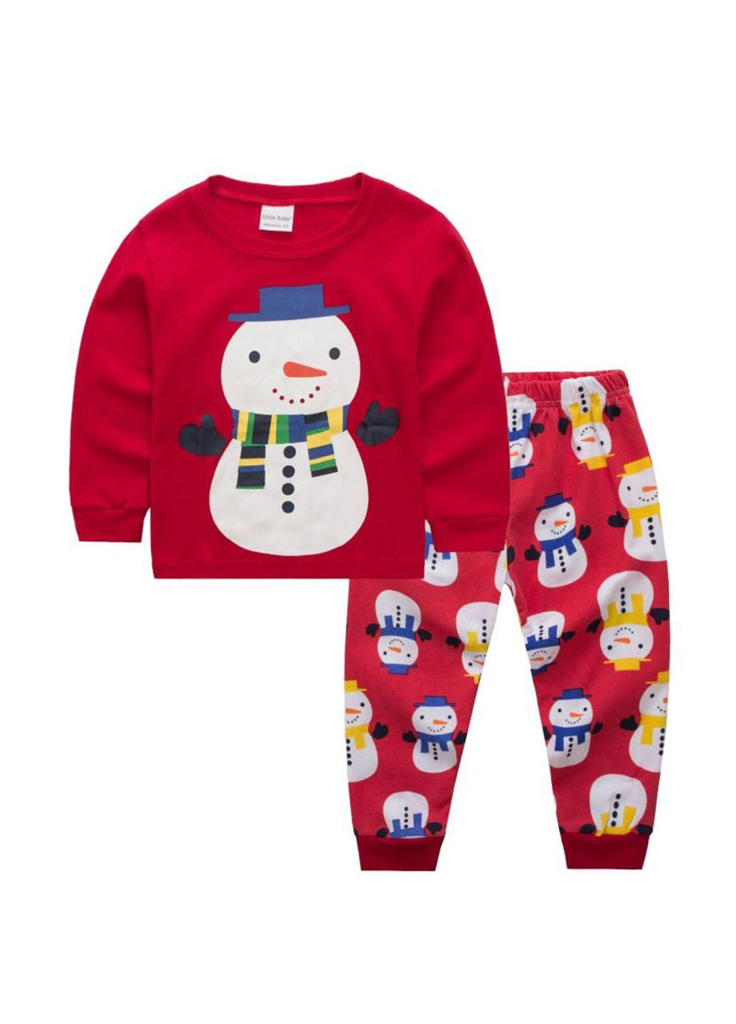 

Пижама (свитшот, брюки) Baby Has 3Т новогодняя празничная красная 98 (PW-32-03)