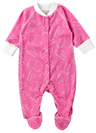 

Комбинезон (человечек) для девочки BABY CITY 1333-1/1 56 см розовый
