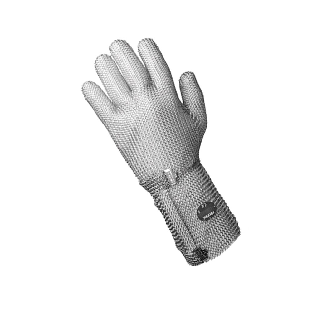 

Защитная перчатка из кольчуги 5 палая для разделки мяса и устриц Niroflex 2000 высота манжета 15 см