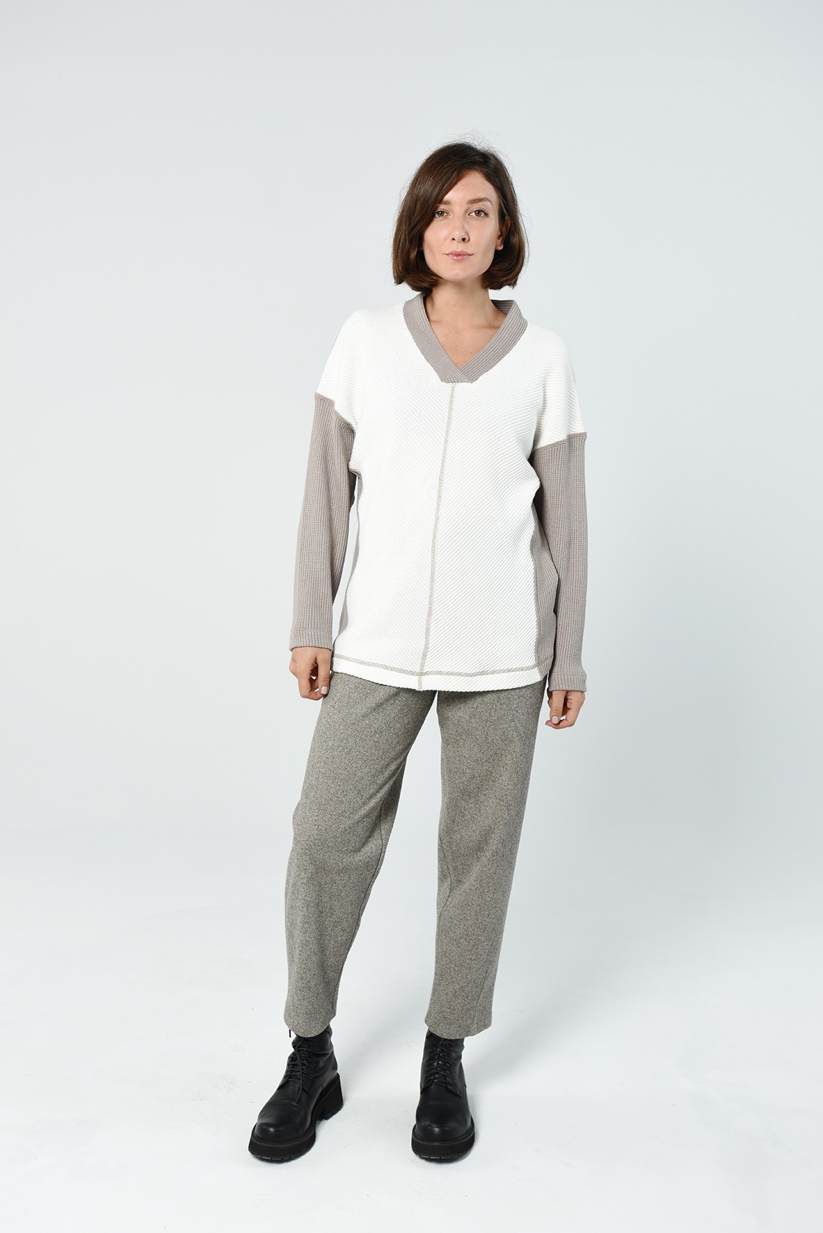 

Джемпер SPRING FASHION 2381  бежевый, Джемпер SPRING FASHION 2381 44 бежевый