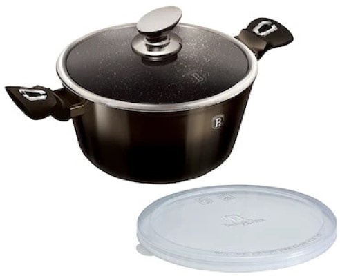 

Кастрюля 6,1 л Berlinger Haus Metallic Line Shiny Black Collection BH-6606
